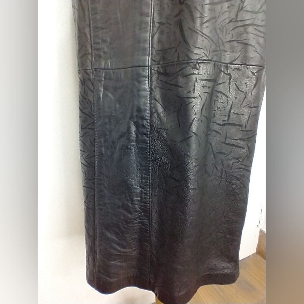 Vintage Charcoal Buttoned Midi Skirt - Picture 13 of 14